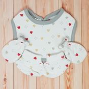 Heart Bib Mitten &amp; Bootie Set  image