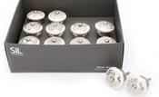 Door Knob Silver &amp; White Assorted Designs