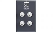 Drawer Knobs Silver Colour Set of 4 