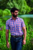 Holkham Check Short Sleeve Shirt Red by Champion image