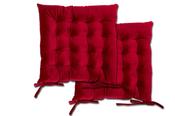 Luxurious Velvet Holland Red Seat Pad image