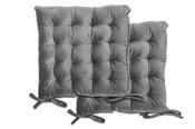 Luxurious Velvet Holland Silver Seat Pad image