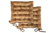 Luxurious Velvet Holland Taupe Seat Pad image