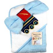 Train Hooded Towel 2 Piece Set image