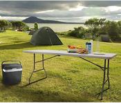 Indoor/Outdoor 6ft White Folding Trestle Table