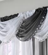Voile Curtain Swag Jewel Black by Alan Symonds image