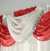 Voile Curtain Swag Jewel Cream by Alan Symonds image