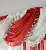 Voile Curtain Swag Jewel Red by Alan Symonds image