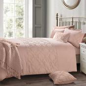 Kiera Tufted Blush Duvet Cover Set by Velosso image