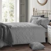 Kiera Tufted Grey Duvet Cover Set by Velosso image