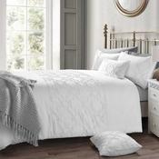 Kiera Tufted White Duvet Cover Set by Velosso image