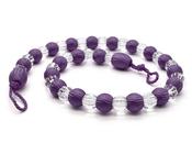 Krystal Beaded Tie Back Aubergine image