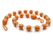 Krystal Beaded Tie Back Orange image