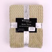 Throw Moda Plush 127x152cm Latte
