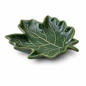 Green Leaf Plate Ceramic 18cm image