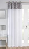 Liberty Voile Eyelet Curtain Panel Silver image