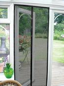 Magnetic Insect Door Screen Black
