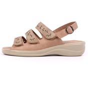 Mandy Beige Women's Comfort Walk Slip On Sandals-UK 3 - EU 36 image