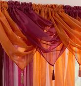 Plain Voile Swag Maroon by Alan Symonds
