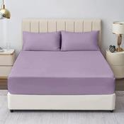 Soft Touch Mauve Fitted Sheet-Single image