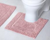 Mayfair Pedestal Non-Slip Bath Mat Blush 50x50cm image