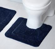 Mayfair Pedestal Non-Slip Bath Mat Navy 50x50cm image