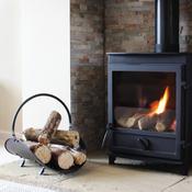 Mendip Log &amp; Coal Holder Black image