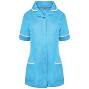 Women's Healthcare Nurses Tunics Honey Blue with White Trim by Behrens