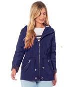 Women's Showerproof Cuff Jacket Nicola Navy-10 image