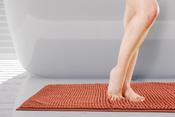 Soft Touch Noodle Bath Mat 40x60cm Burnt Orange by Emma Barclay image