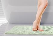 Soft Touch Noodle Bath Mat 40x60cm Sage Green by Emma Barclay image