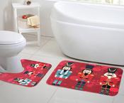 Christmas Bath Mat Set Nutcracker