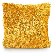Chenille Cushion Cover Shaggy Ochre 17"