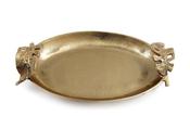 Round Gold Leaf Tray