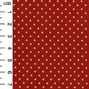 54″ Rose &amp; Hubble 100% Cotton Christmas Polka Dots Red Fabric - Price by the Metre image