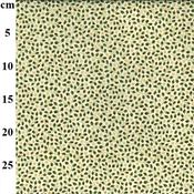 Rose &amp; Hubble Christmas Stars Prınted Ivory Cotton Fabric - Price by the Metre