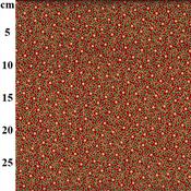 Rose &amp; Hubble Christmas Stars Prınted Red Cotton Fabric - Price by the Metre