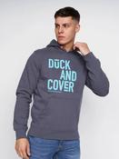 Pecklar Men's Hoodie Navy by Duck &amp; Cover