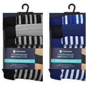 Men's 3 Pack Hipster Cotton Trunks Stripes