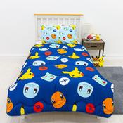 Pokemon Badges Coverless Blanket/Duvet Set Single