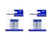 Polaroid Super Alkaline Batteries AAA 8 Pack