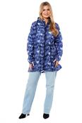 Women's Printed Parka Showerproof Jacket Scribble Hearts-Small