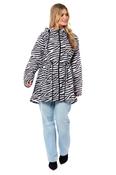 Women's Printed Parka Showerproof Jacket Zebra-Small