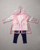 Pink Unicorn Raincoat Set image