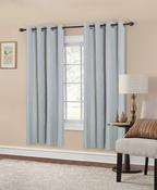 Raya Interlined Silver Striped Curtains 90x90 image