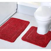 Mayfair Pedestal Non-Slip Bath Mat Red 50x50cm image