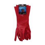 Red PVC Coated Gauntlet Gloves image