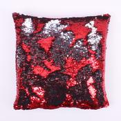  Danni Cushion Cover 17" Red/ Silver