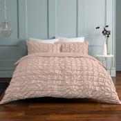 Duvet Cover Set Rouched Pleat Blush by Sleepdown image