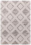 Reflex Silver Plush Geometric Rug-80x150cm image